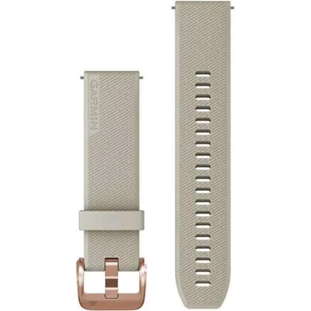 Garmin Siliconen bandje - Garmin 20 mm aansluiting - Light Sand / Rose Gold