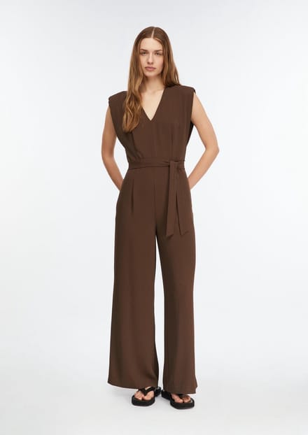 V-hals Flatterende Jumpsuit Dames COMMA