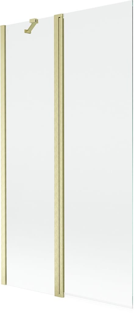 Mexen Mist douchewand 2-delig 100 x 150 , transparant, goud geborsteld - 8A9-100-011-55-00