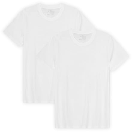 DANISH ENDURANCE T-Shirt voor Heren- Crew Neck - Wit - 2 pack - Maat L