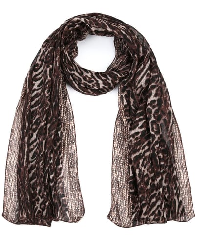 SF - sjaal met luipaard print - KHAKI