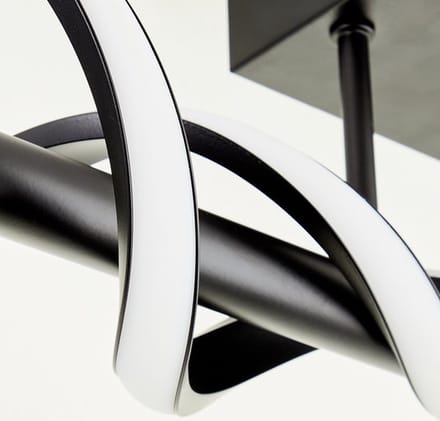 Brilliant Plafondlamp Amalie Zwart 12w