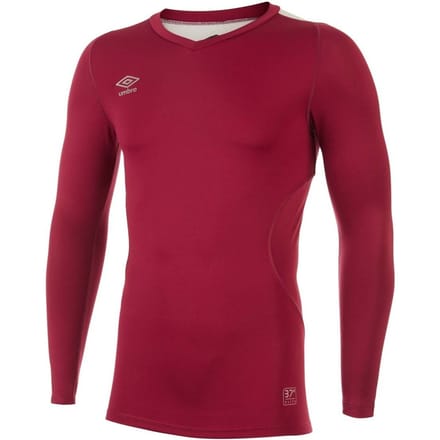 Umbro Heren Elite V Neck Base Layer Top (Nieuw Claret)