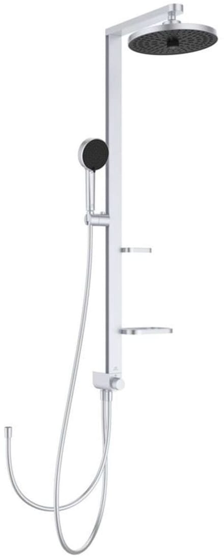 Ideal Standard ALU+ - Doucheset zonder kraan, diameter 26 cm, 2 jets, zilver BD585SI