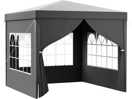 Grijs Paviljoen - Waterdicht - 3 x 3 m - Stevig Stalen Frame