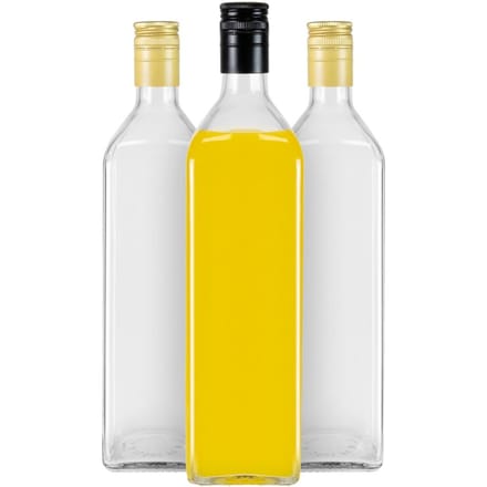 Bimberek - Decoratieve Fles - Glas - 1 Liter - Transparant