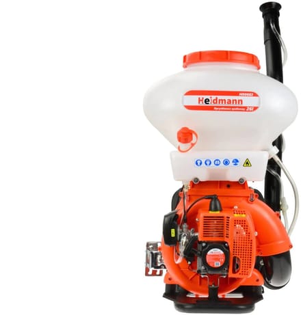 Heidmann Ruggedragen benzine drukspuit - 26L tank - Ergonomisch ontwerp - 11m sproeibereik - Efficiënt en stil