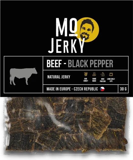 Mo Jerky Beef - Black Pepper 5 x 30 gram
