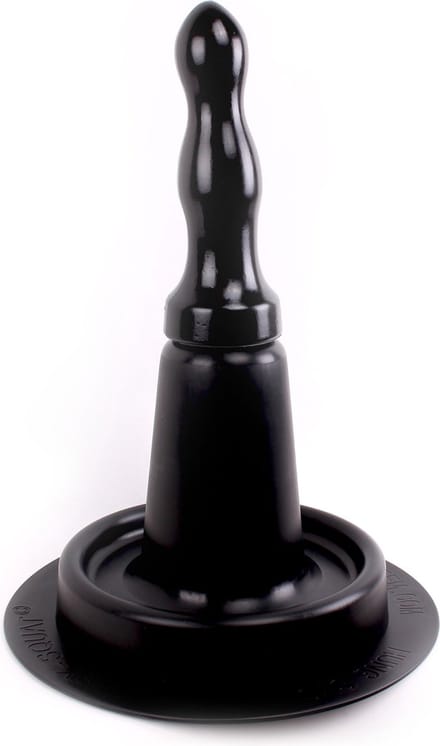 HUNG System Easy Squat Zuignap Hulpstuk + Buttplug Winky - 27cm - Zwart