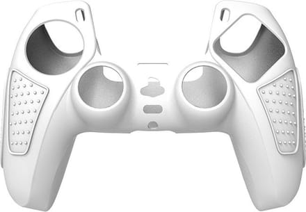 Grip Silicone Hoes / Skin geschikt voor Playstation 5 PS5 DualSense Controller - Wit - V2