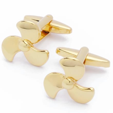 Manchetknopen - Boot Schroef Propeller Goud