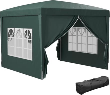 Tuinpaviljoen - Feesttent - Buitenfeesten - Pop-up ontwerp - 3x3 meter - Groen