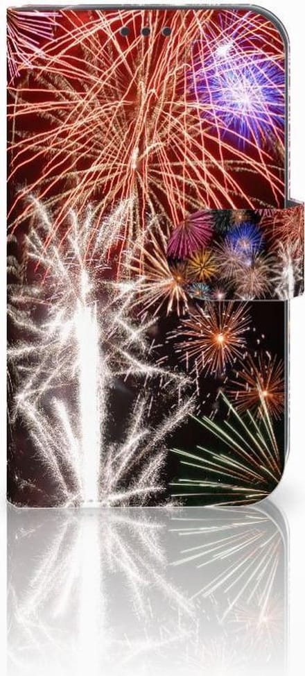 Samsung Galaxy Xcover 4 | Xcover 4s Wallet Case met Pasjes Vuurwerk
