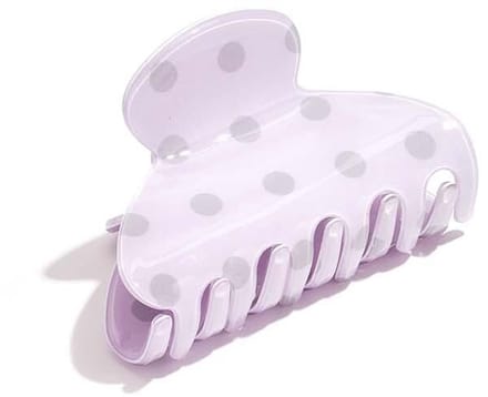 Haarclips met stippen, imitatieacetaat, dagelijkse accessoires - Lichtpaars