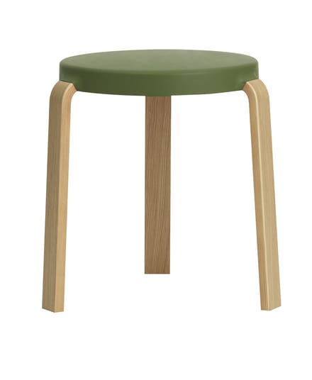 Normann Copenhagen - Tap kruk - olijf - eiken - groen
