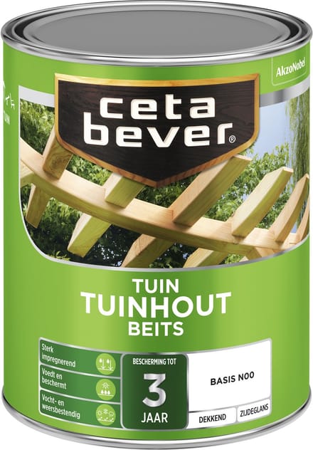 Cetabever - Tuinbeits Tuinhout Dekkend - Roodbruin - Mengverf - 1 L