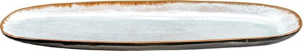 Medard de Noblat - Shadow Aqua - Grote ovale schaal 35.5 x 14 cm - 2 delig - Stoneware
