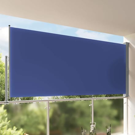 vidaXL - Tuinscherm - uittrekbaar - 160x300 - cm - blauw