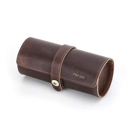 Dailygoods - Horloge Reisetui voor 3 Horloges - Handgemaakt Echt Lederen Organizer