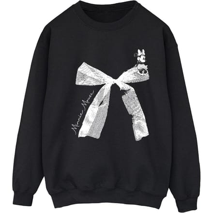 Disney Dames/Dames Minnie Mouse Strik Sweatshirt (Zwart)