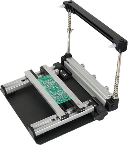 Zeefdruk Tool Set - PCB Printer - Elektronica Assemblage - Nauwkeurige Soldeerpasta - Handmatig - Zilver