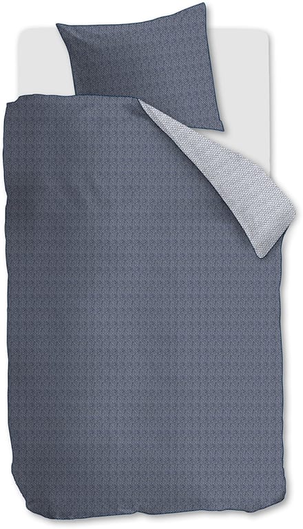 Riviera Maison Twisted dekbedovertrek - Eenpersoons - 140x200/220 - Blauw