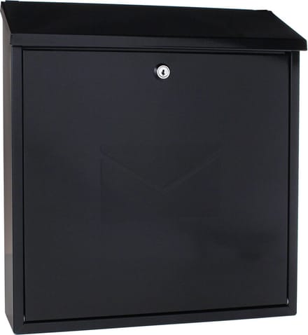 Rottner Brievenbus Olivia - Zwartgrijs - 39x36,5x11,5cm