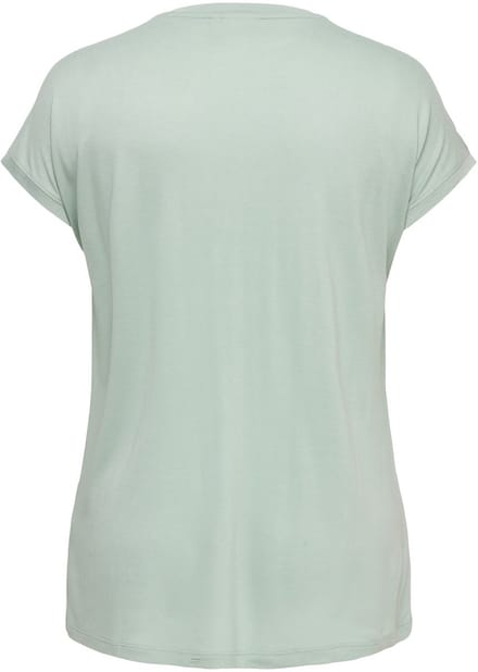 ONLY CARMAKOMA - CARFLAKE LIFE S/S MIX TOP JRS NOOS - Dames - Blouses