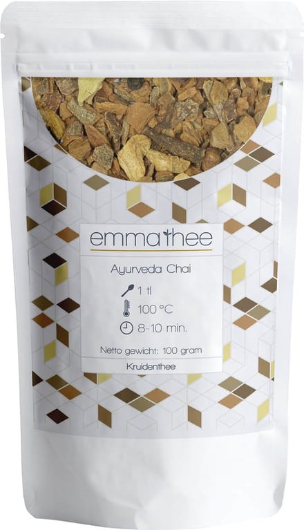 Ayurveda Chai 100 Gram - Losse Thee - Puur & Natuurlijk - Kruidig & Warm