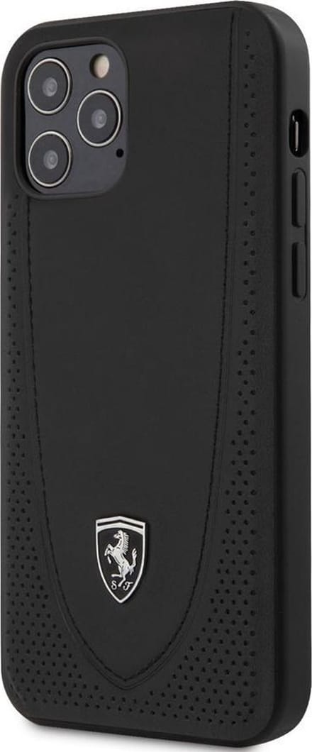 Ferrari Off Track Perforated Case for iPhone 12 / iPhone 12 Pro - Black