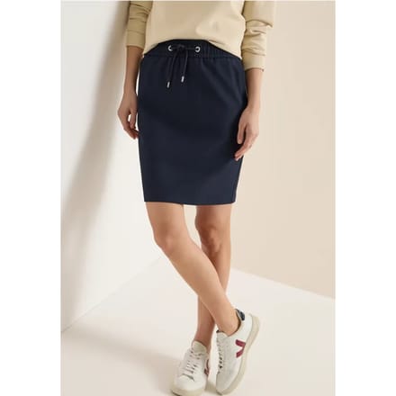 Knielange rok met glitterdetails