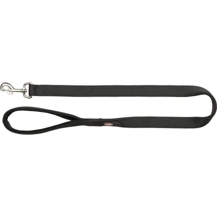 Trixie Premium leash L-XL: 1.00 m/25 mm black