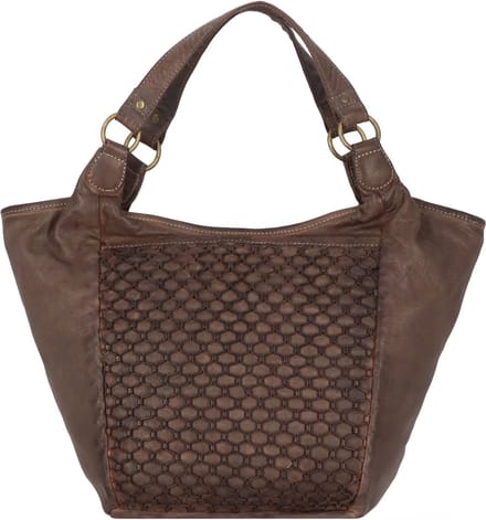 Greenland Nature Femi & Nine Schoudertas Leder 38 cm - Dames - grey