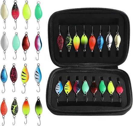 Forelset Spoons - Forellepels Kunstaas - Vissen Op Forel - Reflecterend Metaal - 16 stuks - Geen