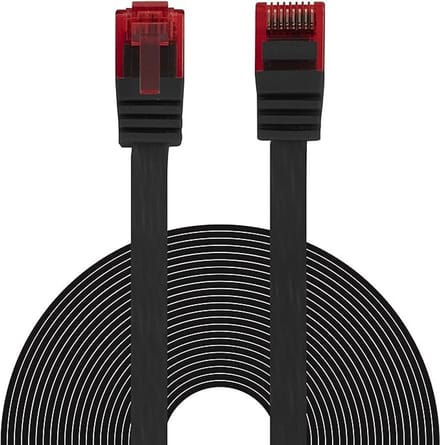 Platte Ethernet-LAN-kabel 10 meter - Flexibele netwerkkabel voor Gigabit verbindingen
