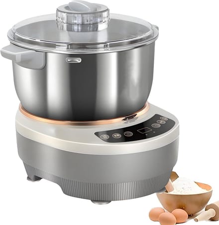 Deegmixer - Kneedmachine Bakmixer - Brood Bakken - Constante Temperatuur Fermentatie - 7L - Zilver