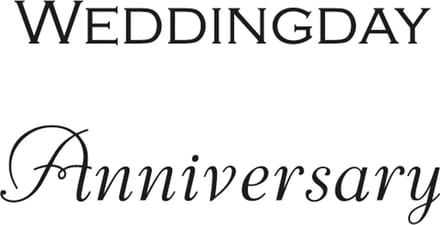 Marianne Design Stempel teksten - Weddingday Anniversary CS0886 - trouwen en huwelijk