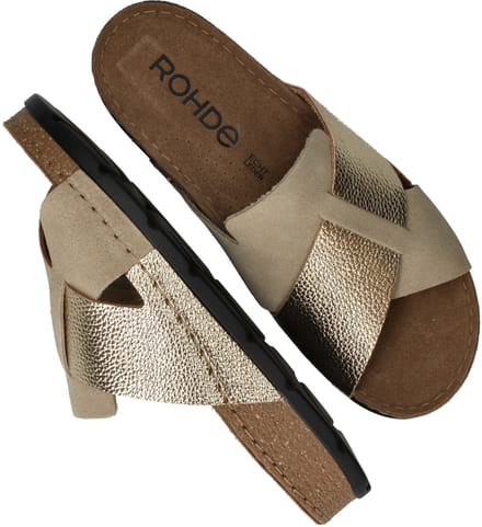 Rohde Slippers - Dames - Goud - Maat:36