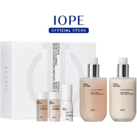 Iope Ensemble Cadeau Soin de la Peau Stem III 5 articles +CADEAU ALEATOIRE white