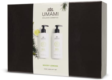Umami Exclusive Cosmetics Woody Lemons Hand Care Gift Set Bergamot & Ceder