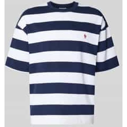 T-shirt met Labelstitching en Ronde hals