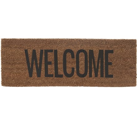 Present Time - Deurmat Welcome - Zwart - 75x25x1,5cm