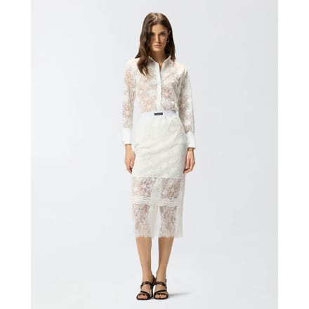 Pinko Harmonie rok kant rebrode ss26