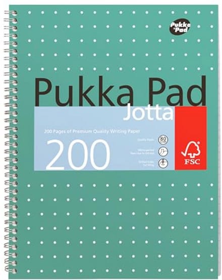 Metallisch A4+ Jotta Notitieboek Bulk 15-pack – 200 pagina's met 8 mm lijnen