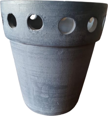 Mica Decorations Bloempot Taza blauw -Terracotta- H29,5 x D27,5cm