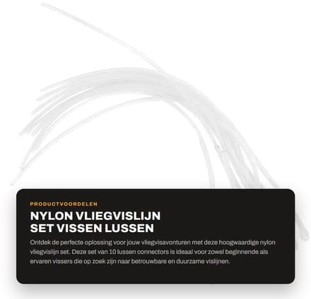 Dailygoods- Vislijn 30lbs/50lbs - Vliegvislijn - Visdraad - Connector - Loop Set - Hoogwaardige kwaliteit