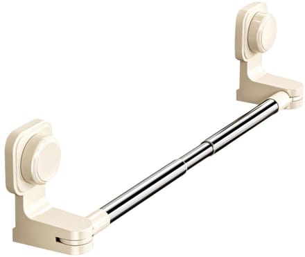 Dailygoods - Uitschuifbare handdoekhouder voor aan de muur, zonder boren