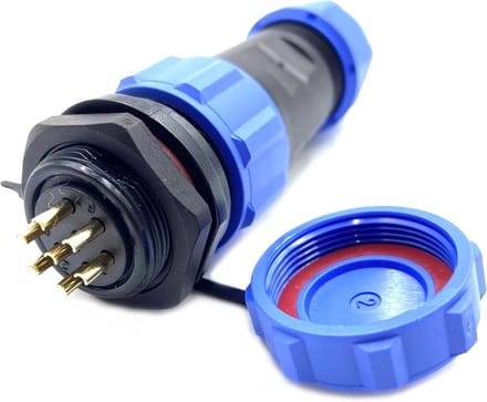 Luchtvaartconnector - Waterdichte Connector - Industriële Verbinding - IP68 Waterdicht - 7-pins