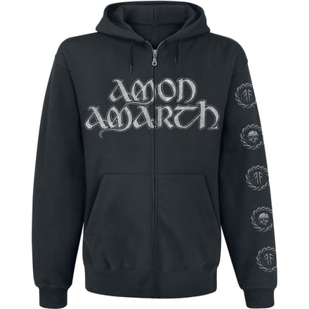 Amon Amarth Vest met capuchon - Skullship - S tot M - voor Mannen - zwart