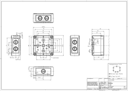 Spelsberg TK PS 99-8-m 10590301 Universele behuizing 94 x 94 x 81 Kunststof Grijs 1 stuk(s)